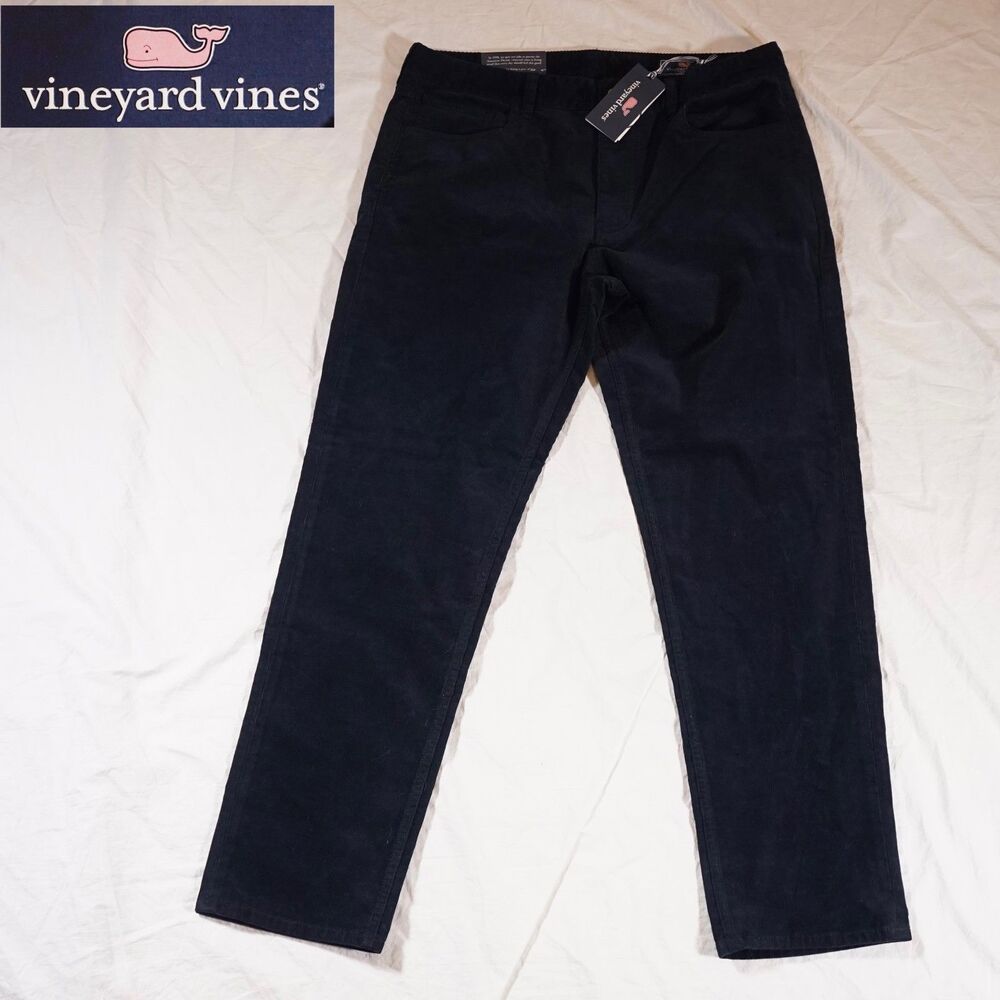 Vineyard Vines Corduroy 5 Pocket Pants Navy Blue 34x30